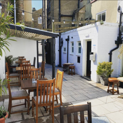 Courtyard garden, The Goodwin, Deal High Street, Deal, Kent